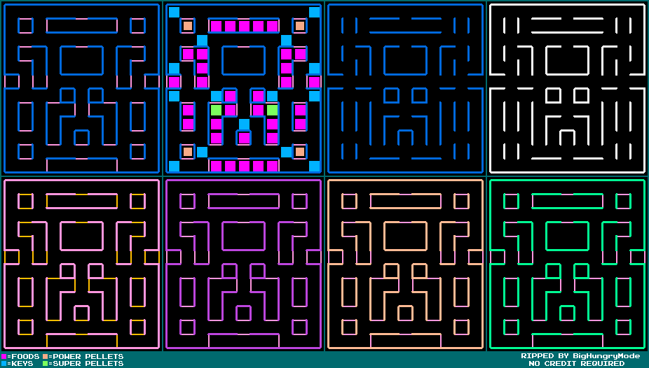 Super Pac-Man - Mazes (Arcade)