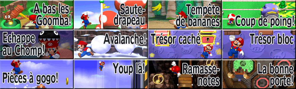 Dance Dance Revolution: Mario Mix - Minigame Titles (French)
