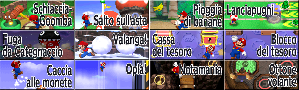 Dance Dance Revolution: Mario Mix - Minigame Titles (Italian)