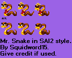Mr. Snake (Super Adventure Island II-Style)