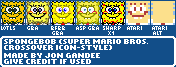Nickelodeon Customs - SpongeBob (Super Mario Bros. Crossover Icon-Style)