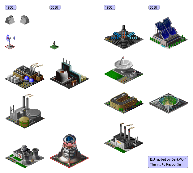 Sim City 2000 - Power Plants