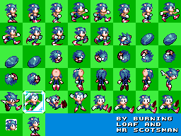 Sonic the Hedgehog Customs - Sonic (Super Mario World-Style)