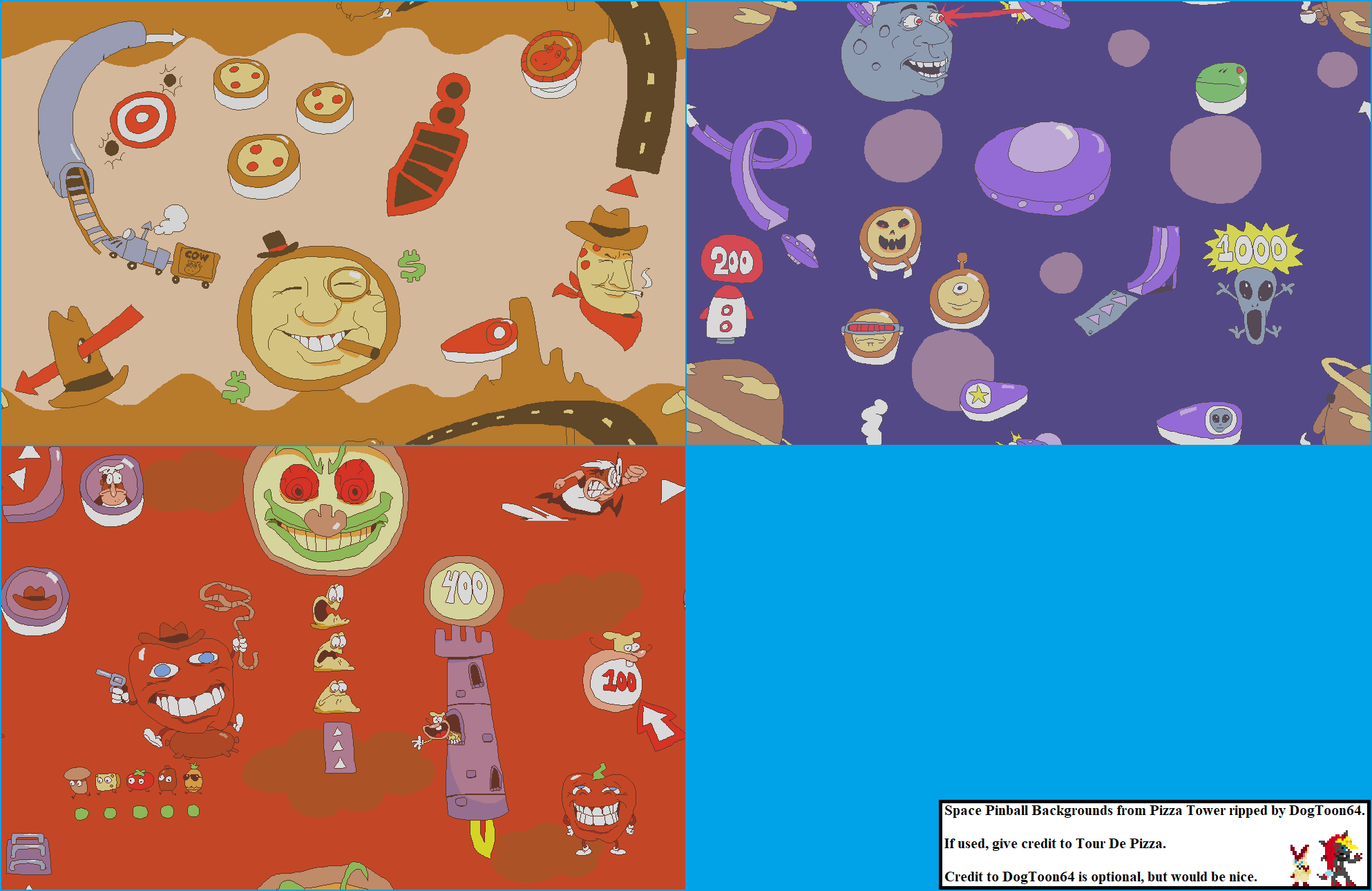 Chef Task Room 1-3 / Space Pinball Backgrounds