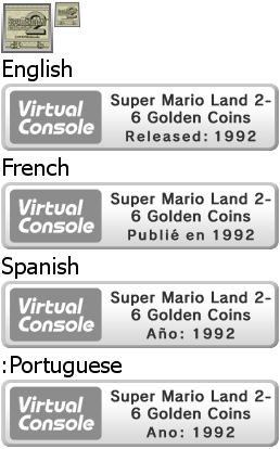Virtual Console - Super Mario Land 2- 6 Golden Coins