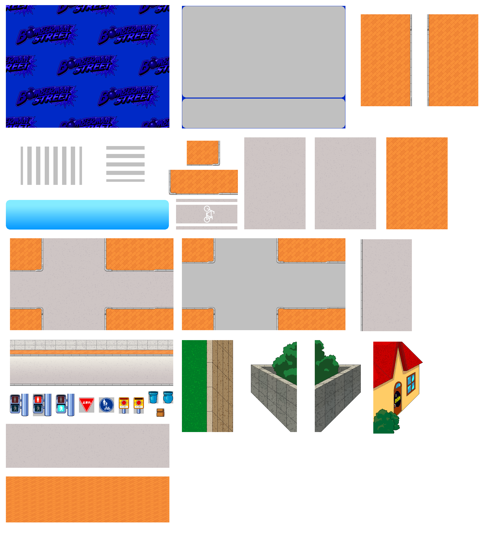 Bomberman Street - Stage and Menu Tiles