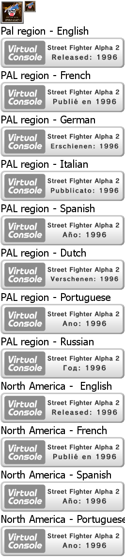 Virtual Console - Street Fighter Alpha 2