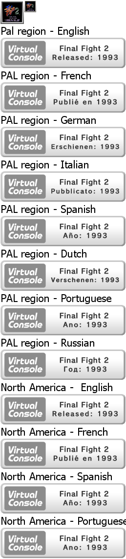 Virtual Console - Final Fight 2