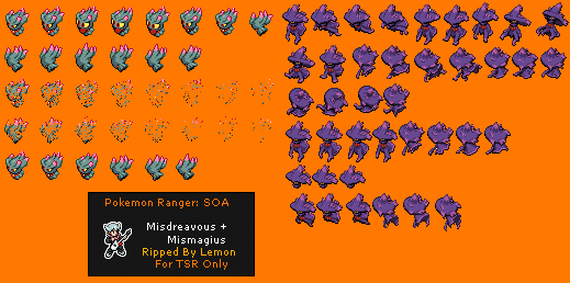 Pokémon Ranger 2: Shadows of Almia - Misdreavus & Mismagius