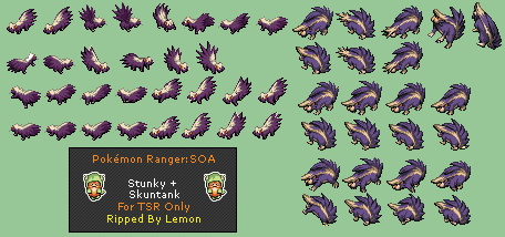 Pokémon Ranger 2: Shadows of Almia - Stunky & Skuntank