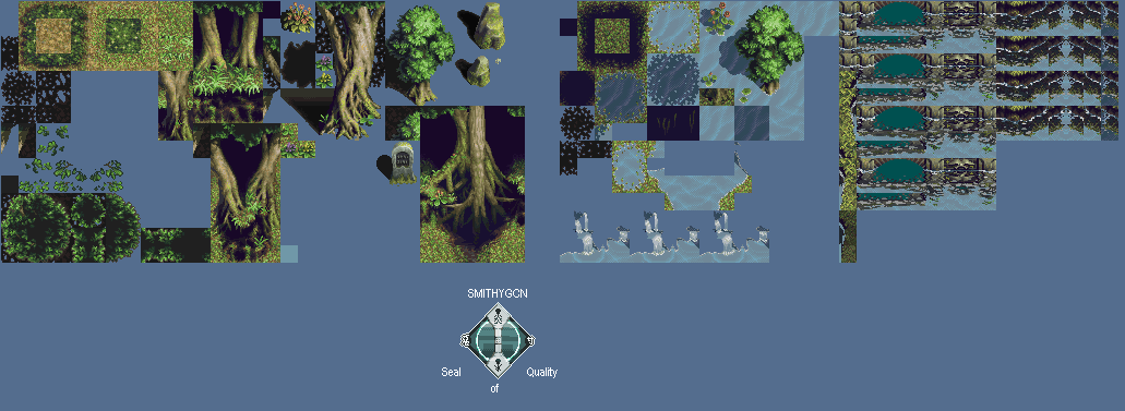Tales of Phantasia (JPN) - Spirit Forest Tileset