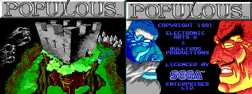 Populous - Title Screen