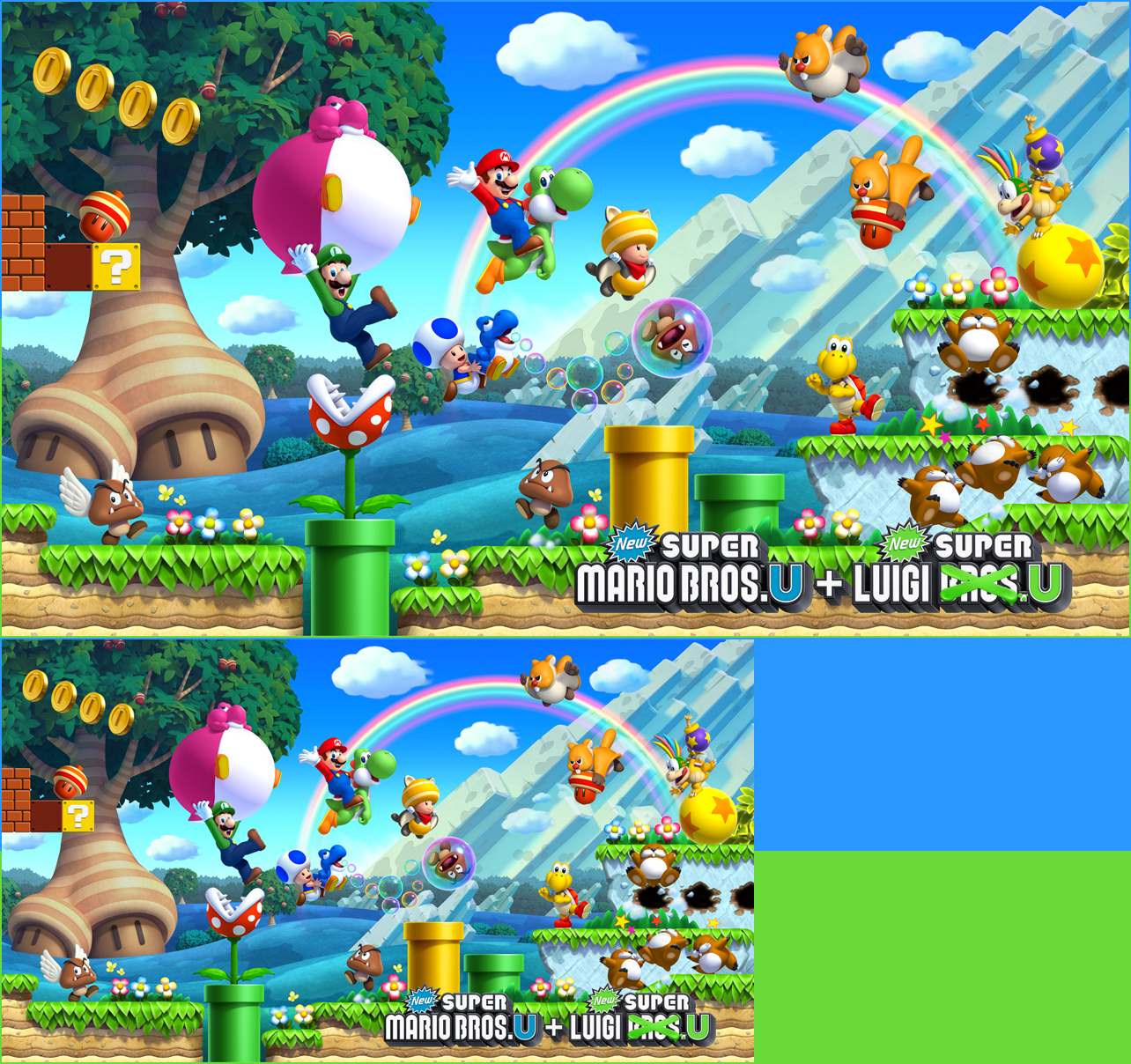 New Super Mario Bros. U / New Super Luigi U - Banners
