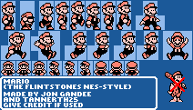 Mario Customs - Mario (The Flintstones NES-Style)