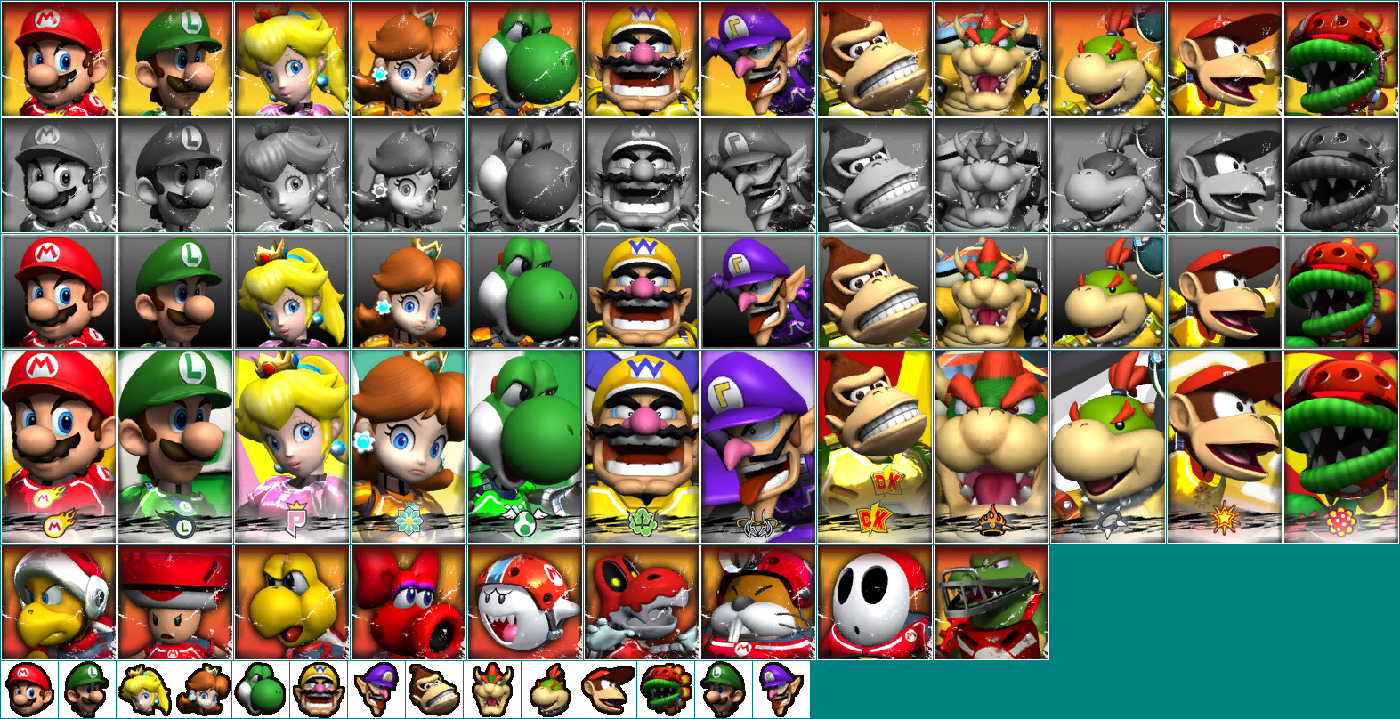 Mario Strikers Charged - Character Selection