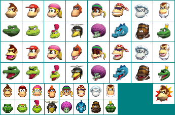 Donkey Kong Barrel Blast / Donkey Kong Jet Race - Character Icons