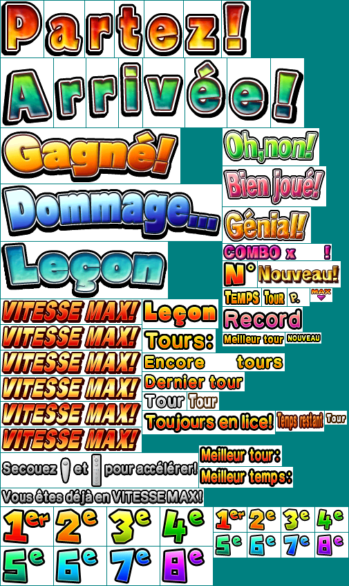 Donkey Kong Barrel Blast / Donkey Kong Jet Race - Text (French)