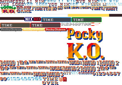 Street Fighter 2 - Pocky Edition - Icons, Game Text and Lifebars