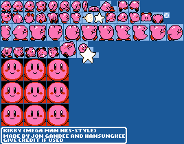 Kirby Customs - Kirby (Mega Man NES-Style)