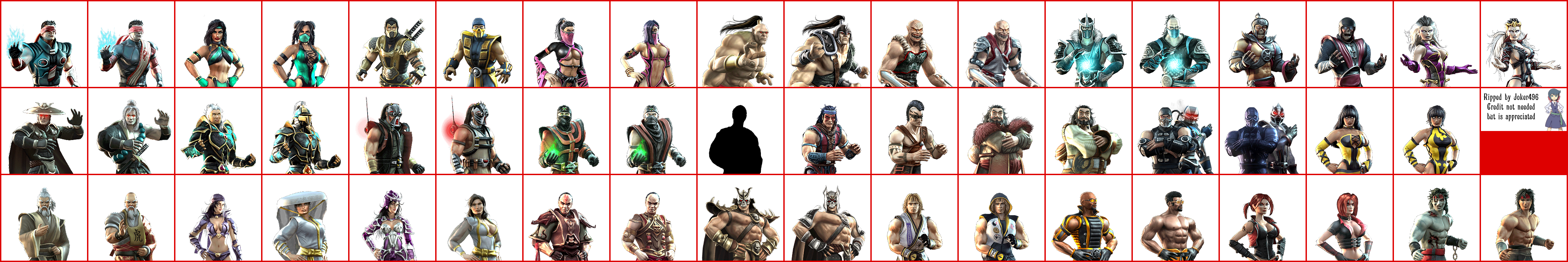 Mortal Kombat Deception - Character Select Portraits