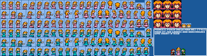 Princess Peach (Mega Man NES-Style)