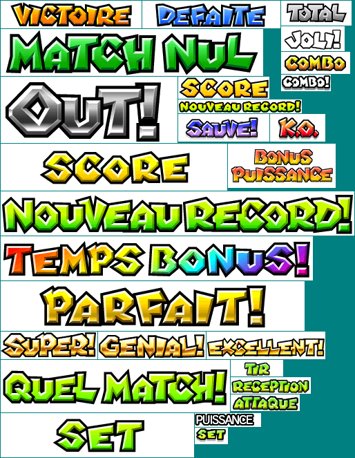 Mario Sports Mix - Text (French)