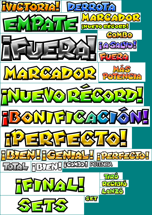 Mario Sports Mix - Text (Spanish)