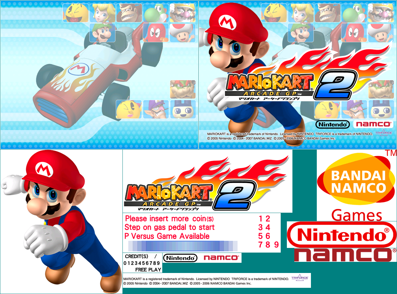 Mario Kart Arcade GP 2 - Title Screen