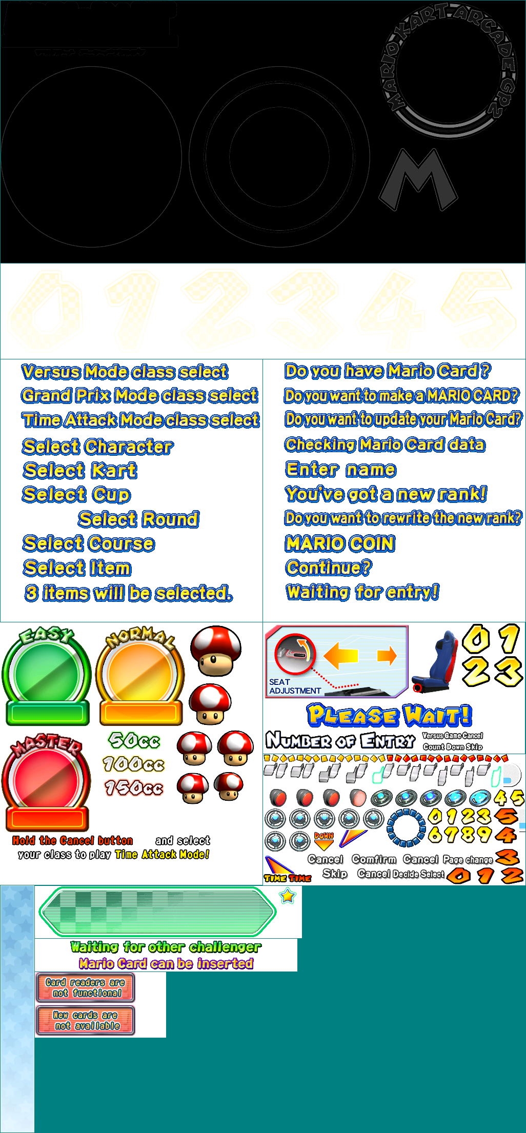 Mario Kart Arcade GP 2 - Menu Miscellaneous