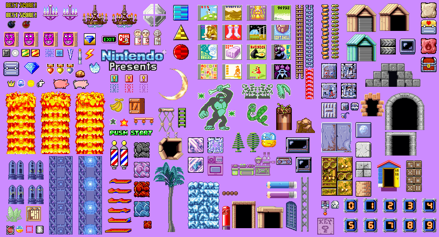 Wario Land 4 - Background Objects