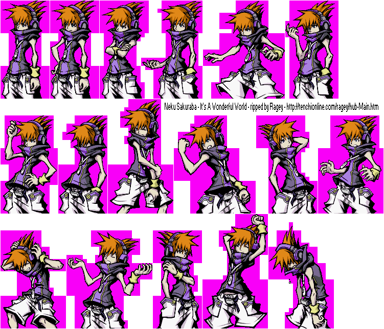The World Ends With You - Neku Mugshots