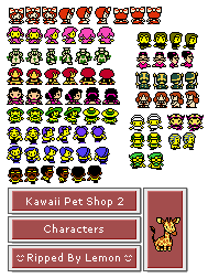 Kawaii Pet Shop Monogatari 2 (JPN) - Characters