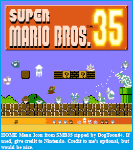 Super Mario Bros. 35 - HOME Menu Icon