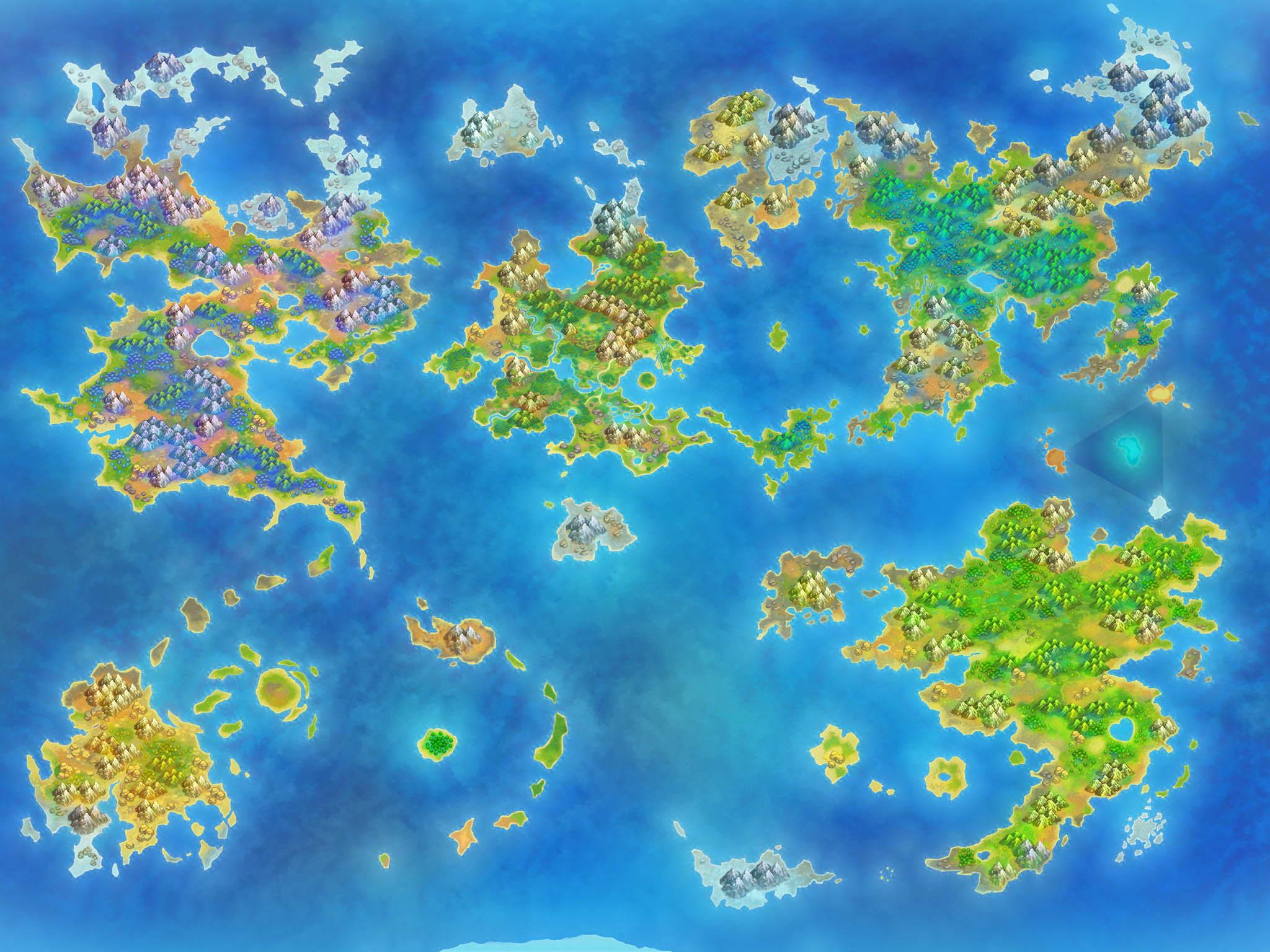 Pokémon Super Mystery Dungeon - World Map