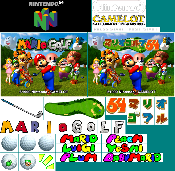 Mario Golf - Intro & Title Screen