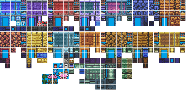 The Legend of Zelda: Four Swords Adventures - 2D Section Tiles