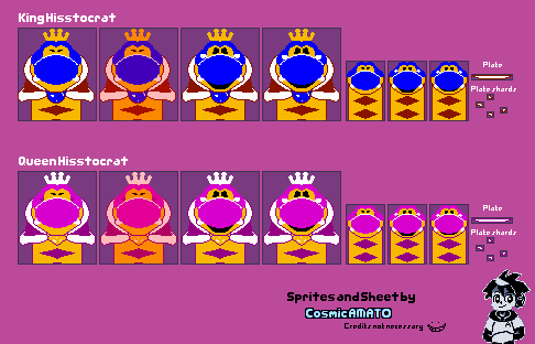 Mario Customs - King & Queen Hisstocrat (SMB-Style)