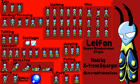 Bug Fables Customs - Leif (Super Bomberman-Style)