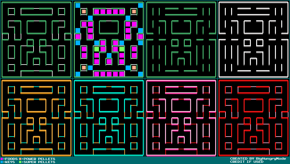 Pac-Man Customs - Super Pac-Plus Mazes (Mobile, Regular Mode)