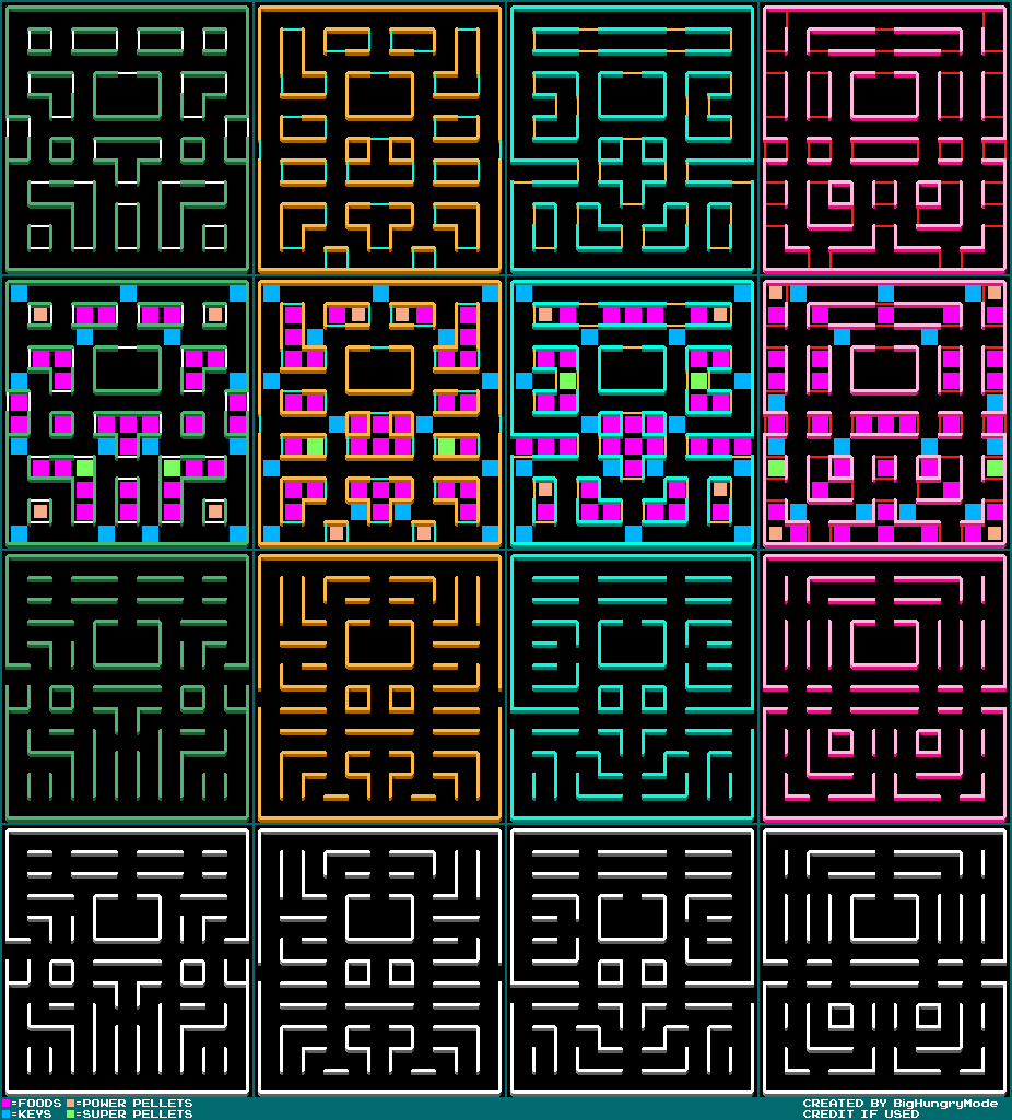 Pac-Man Customs - Super Pac-Plus Mazes (Mobile, Enhanced Mode)