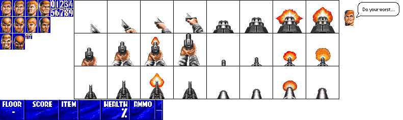 Wolfenstein 3D (Macintosh) - HUD (320x)
