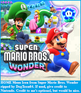 Super Mario Bros. Wonder - HOME Menu Icons
