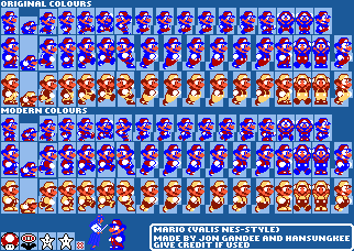 Mario Customs - Mario (Valis NES-Style)