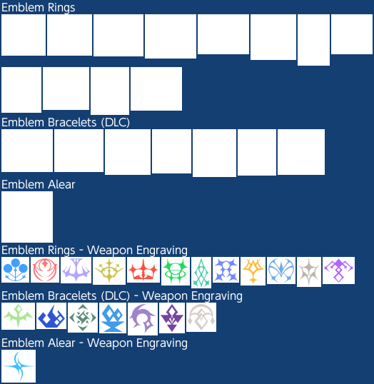Fire Emblem Engage - Emblem Ring Symbols