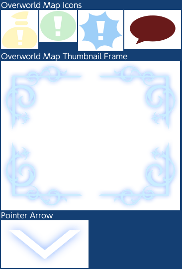 Overworld Map - Icons + Other Parts