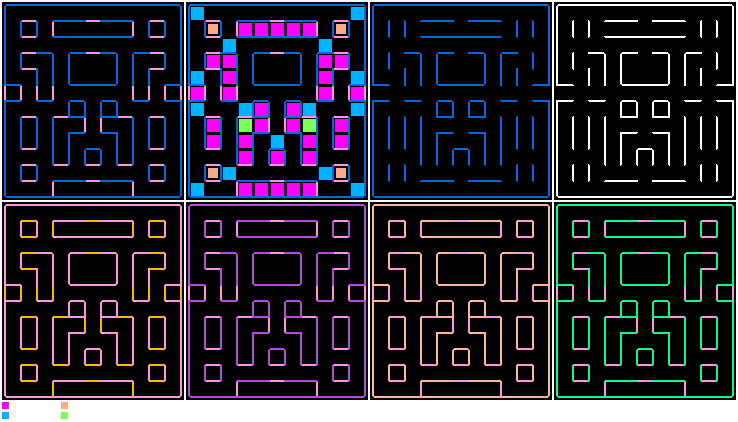 Super Pac-Man (Americas) - Mazes (Arcade, 320x240)
