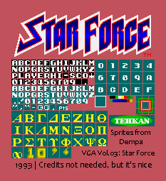 Video Game Anthology Vol.03: Star Force - Text & Title Logo