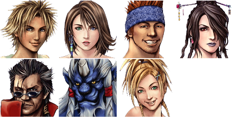 Final Fantasy X/X-2 HD Remaster - Menu Portraits