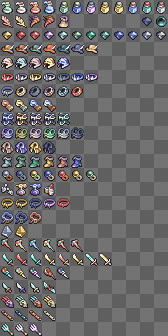 Final Fantasy 9 - Pixel Inventory Icons