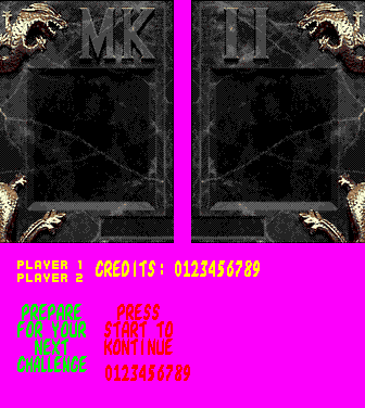 Mortal Kombat II - Credits Screen
